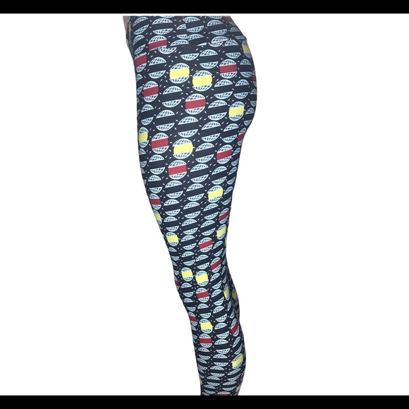 globe print leggings
